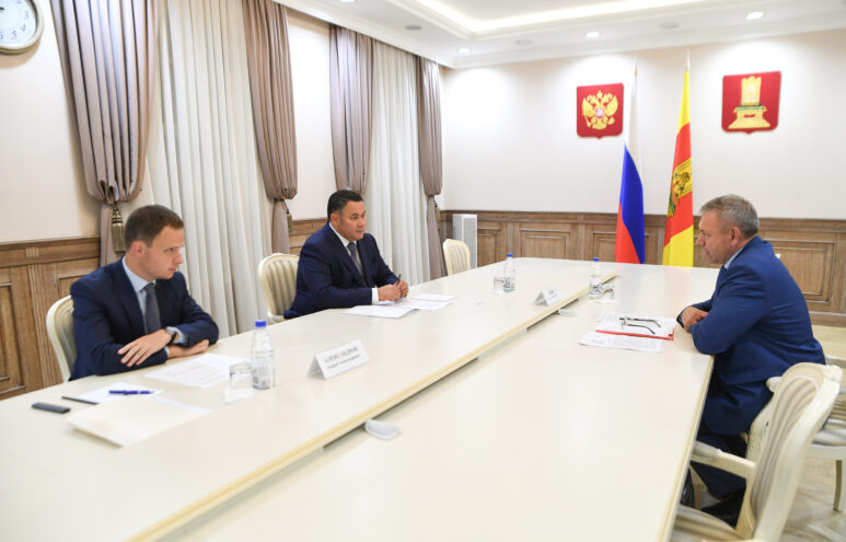 Игорь Руденя и Константин Ильин обсудили вопросы развития Калязинского района