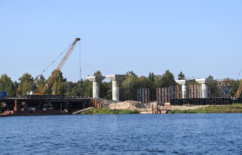 Игорь Руденя и Вячеслав Петушенко проинспектировали ход строительства Северного обхода