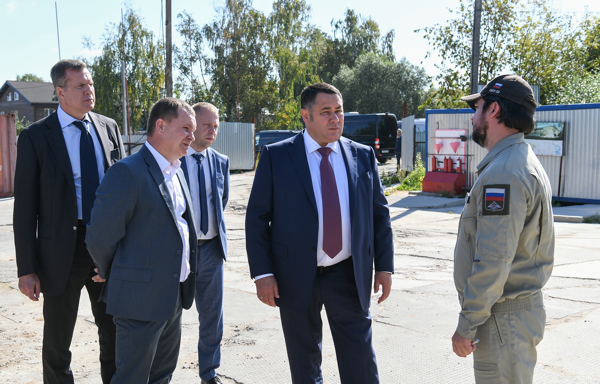 Игорь Руденя проводит инспекционную поездку по объектам строительства в городе Твери