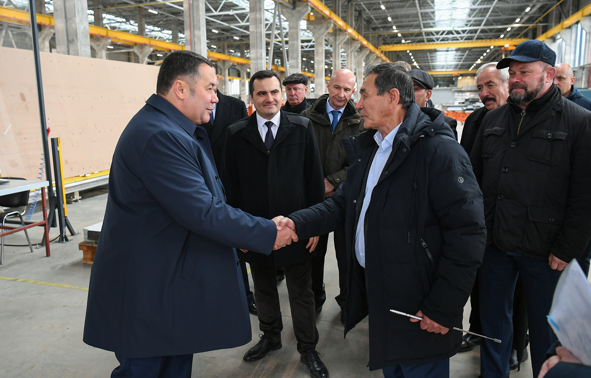 Игорь Руденя в Калининском округе ознакомился с ходом строительства завода «Фасад Технолоджис»