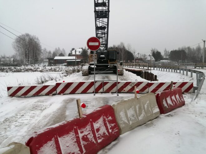 В Калининском округе на автодороге Михайловское – Власьево – Вишняково изменена схема движения транспорта