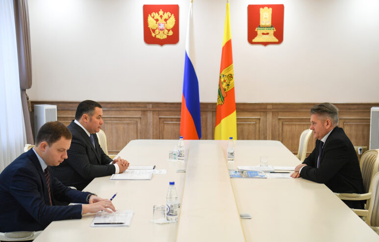 Губернатор Игорь Руденя провел встречу с главой Удомельского городского округа Ремом Рихтером