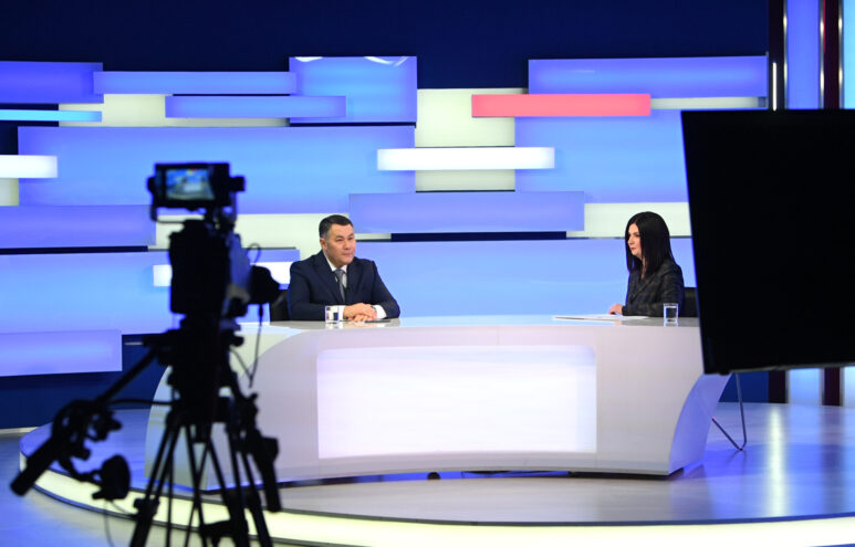 Итоги года, День Тверской области на ВДНХ и Северный обход Твери: О чем рассказал Игорь Руденя в прямом эфире