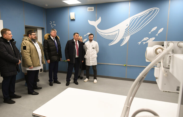 Игорь Руденя посетил ЦРБ и новые детские поликлиники в Кимрах