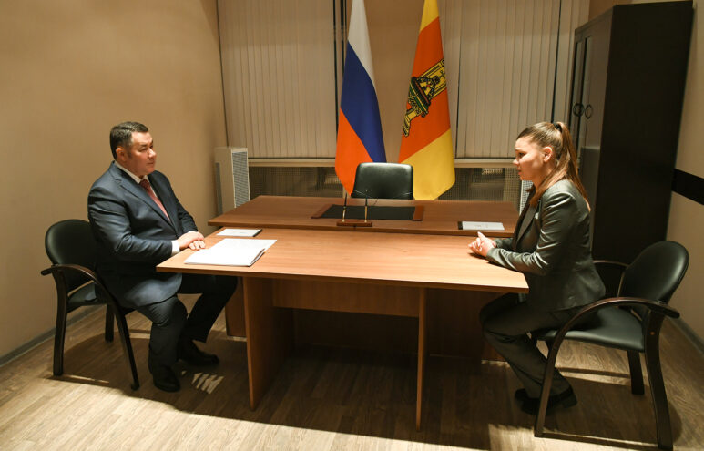 Водопровод, газификация и Аллея Славы: Игорь Руденя провел прием граждан в Кимрах Водопровод, газификация и Аллея Славы: Игорь Руденя провел прием граждан в Кимрах