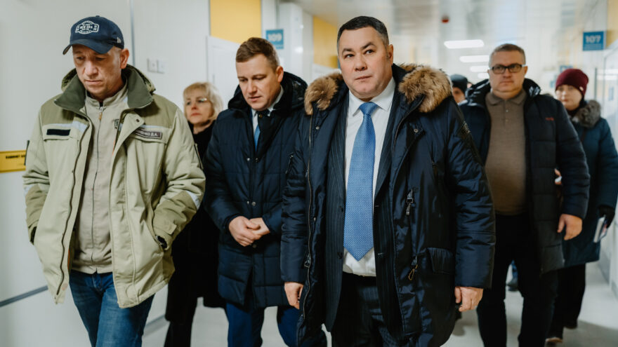 Большой фоторепортаж инспекционной поездки губернатора по строящимся школам и поликлинике в Твери Большой фоторепортаж инспекционной поездки губернатора по строящимся школам и поликлинике в Твери