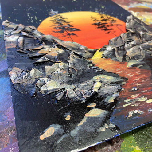 Жителей Твери приглашают на мастер-класс по интерьерной живописи «Лунная ночь»