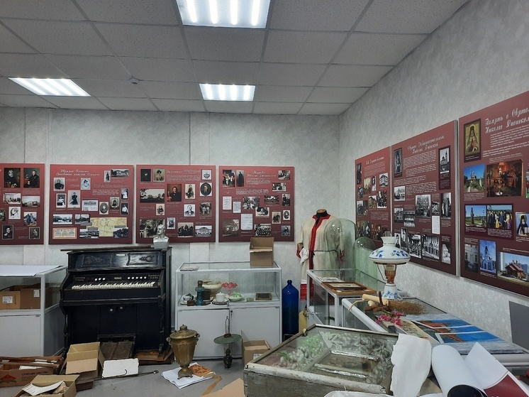 В новом музее Оленино продолжается монтаж экспозиции В новом музее Оленино продолжается монтаж экспозиции
