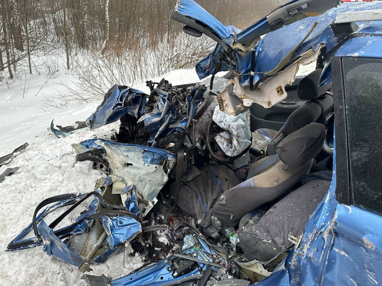Под Тверью в страшном ДТП погиб водитель Chevrolet Под Тверью в страшном ДТП погиб водитель Chevrolet