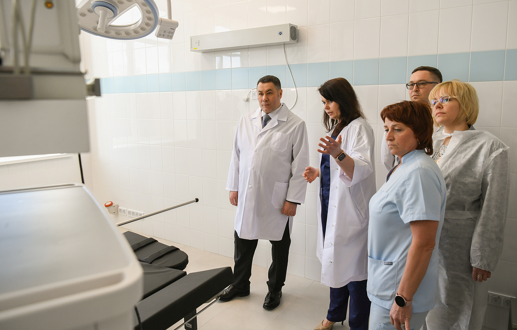 Губернатор Игорь Руденя посетил отремонтированные подразделения городской больницы №6 Твери