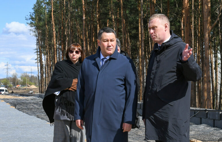 Игорь Руденя дал поручения по ходу строительства Западного моста в Твери и путепровода на улице Фрунзе