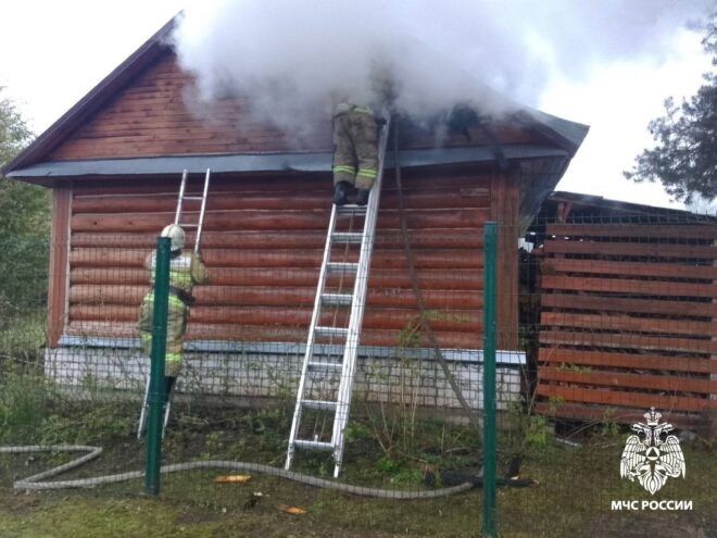 В Тверской области сгорела баня В Тверской области сгорела баня