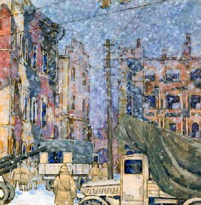 Победа на руинах Калинина: Как крупнейший советский график отобразил жизнь города во время войны