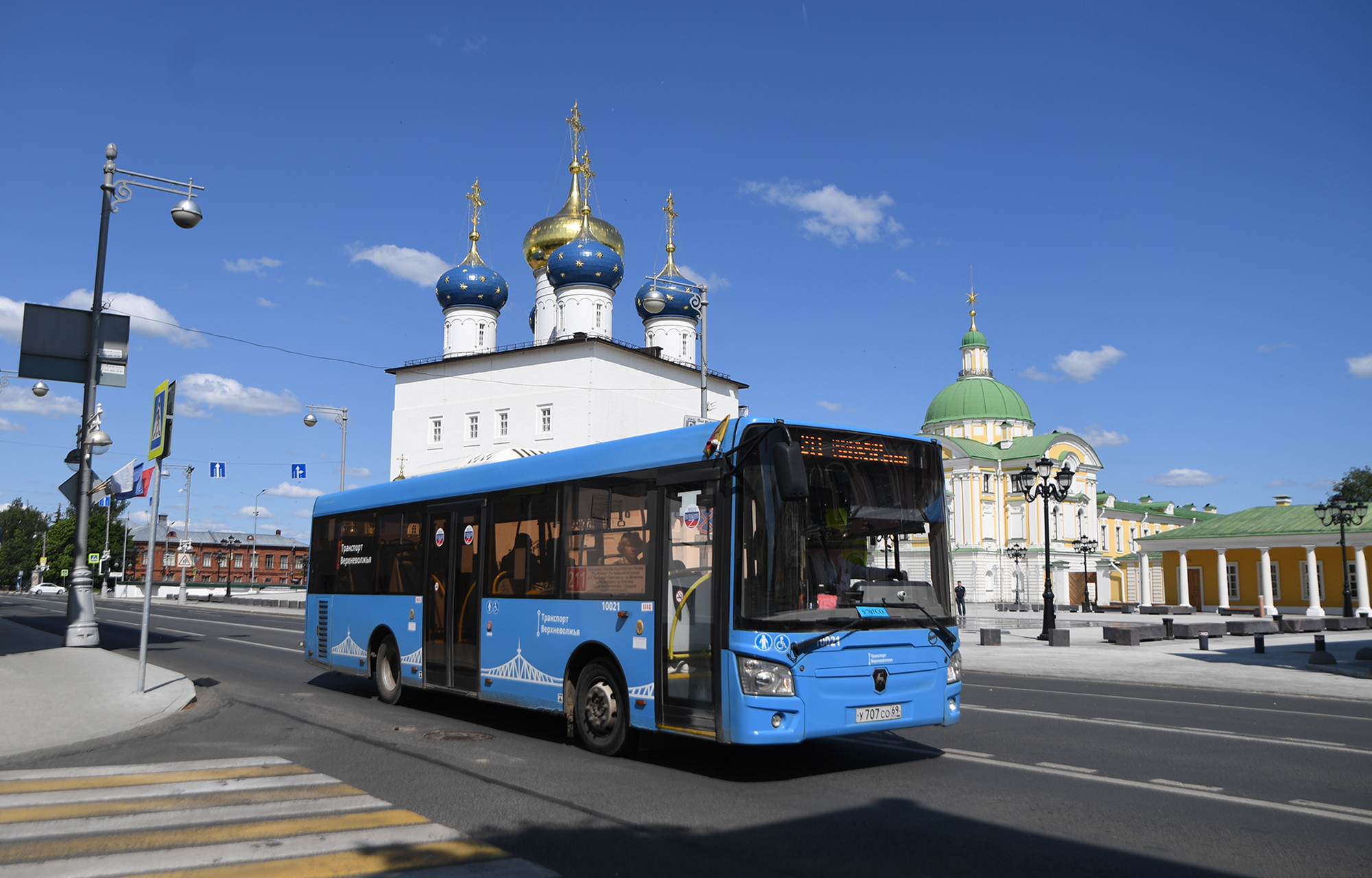 В День Победы пассажирам общественного транспорта в Твери подарят 1000 георгиевских лент