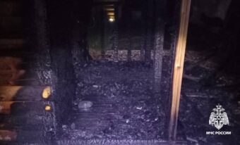 В Тверской области сгорела баня