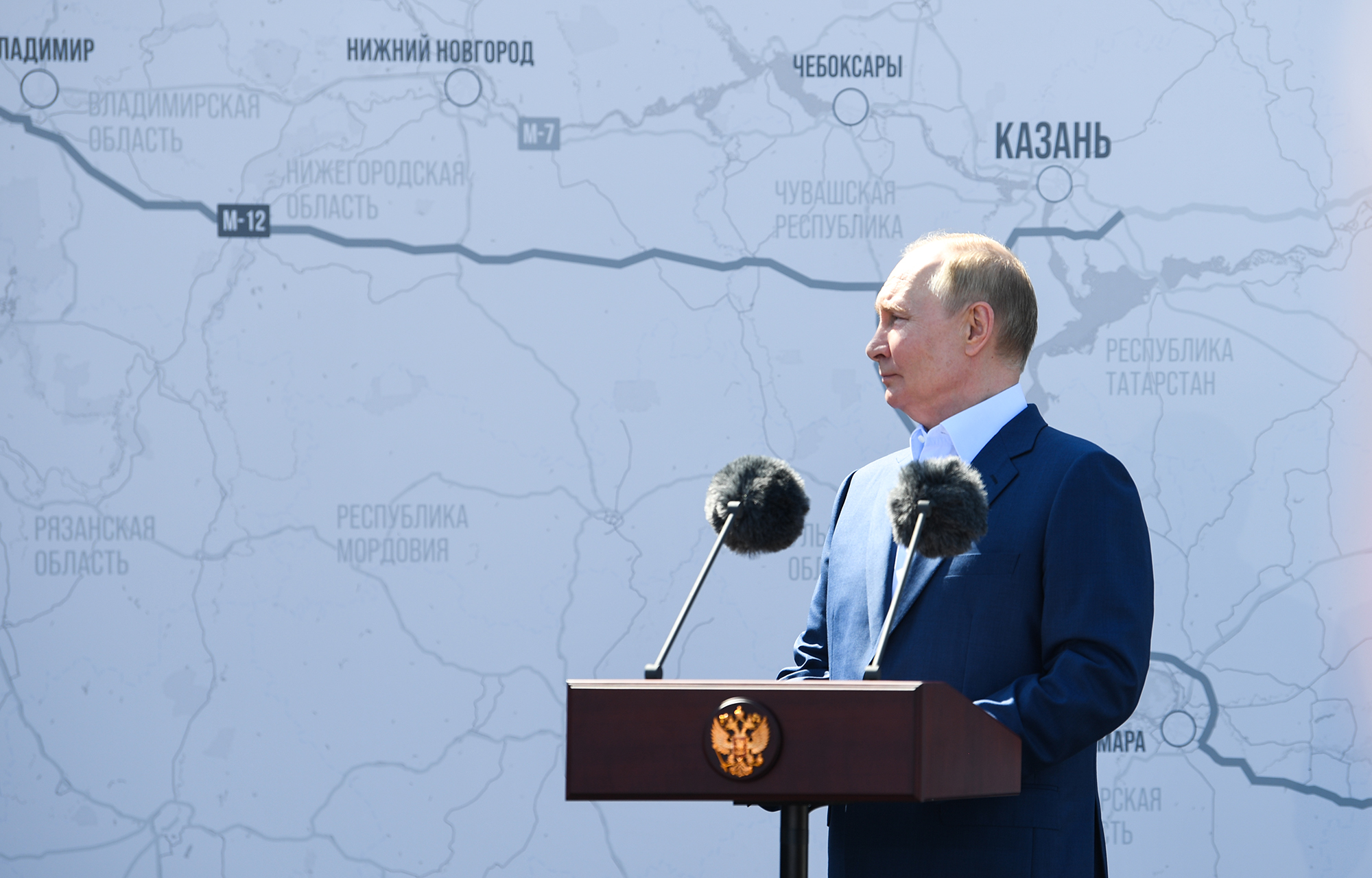 Владимир Путин открыл движение на Северном обходе Твери
