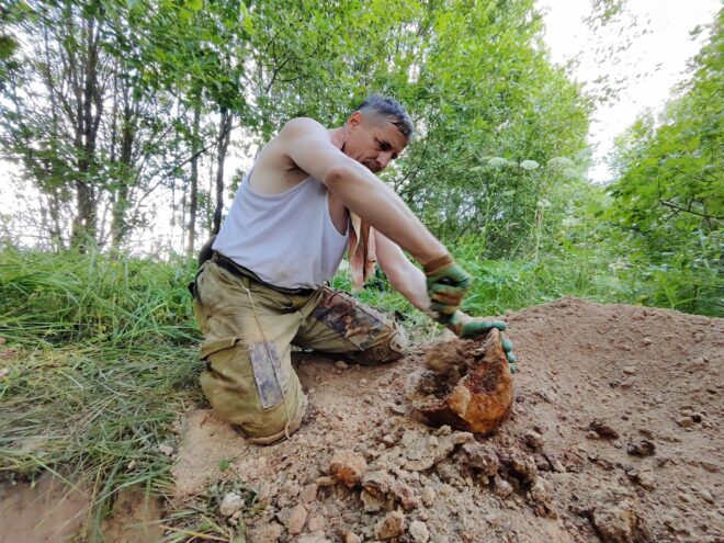 В Ржевском округе нашли останки неизвестного солдата В Ржевском округе нашли останки неизвестного солдата