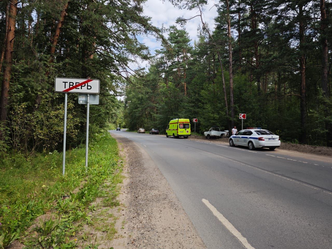 В Твери женщина на ВАЗе протаранила дерево