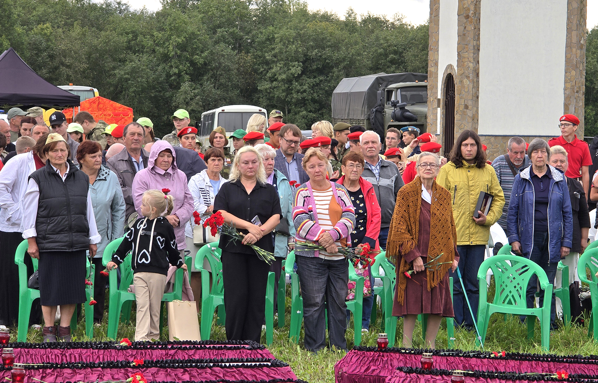 В Зубцовском округе состоялась церемония перезахоронения останков 367 советских бойцов