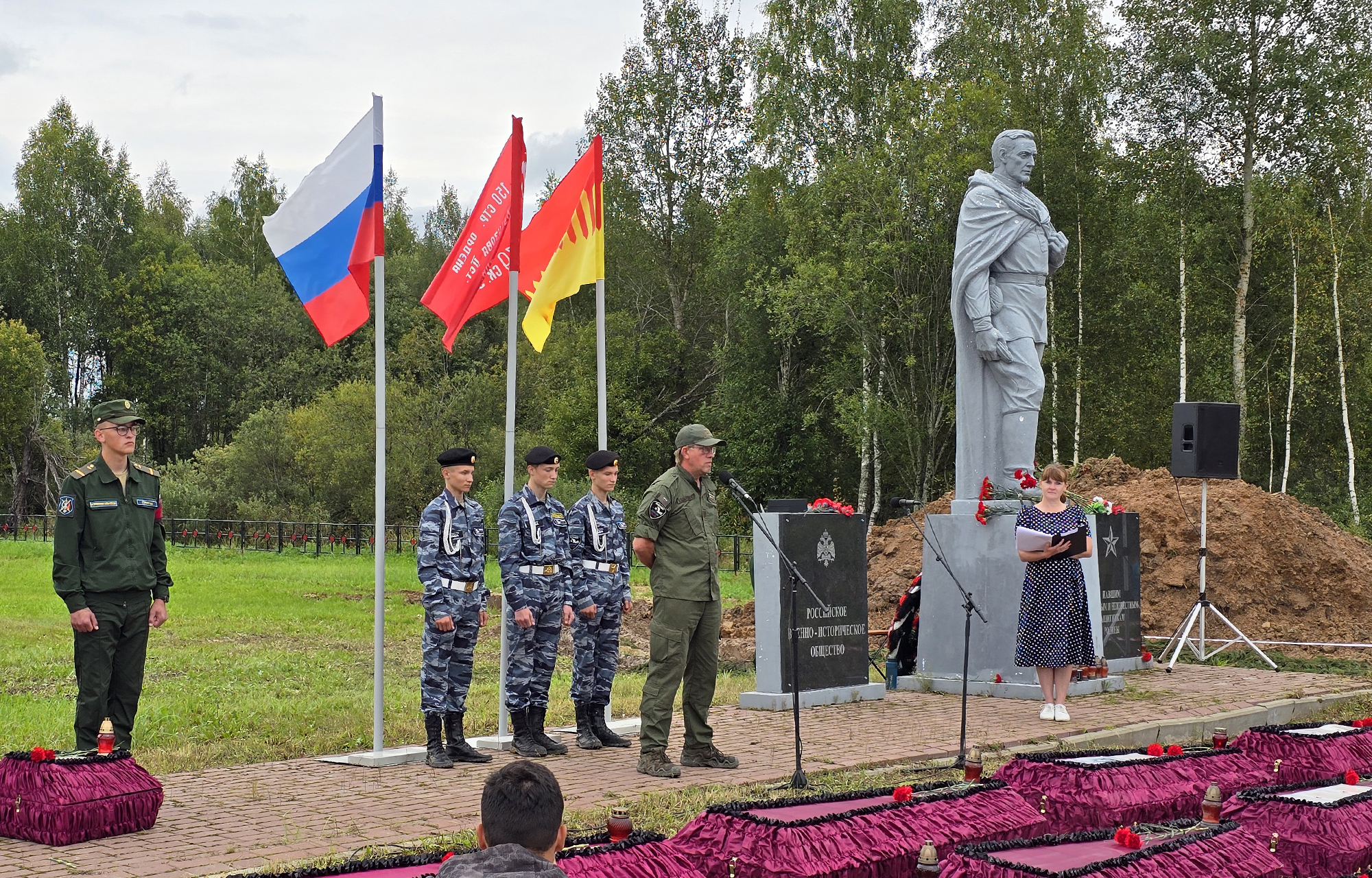 В Зубцовском округе состоялась церемония перезахоронения останков 367 советских бойцов