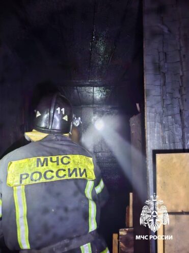 Вечером в Кимрах потушили пожар в жилом доме