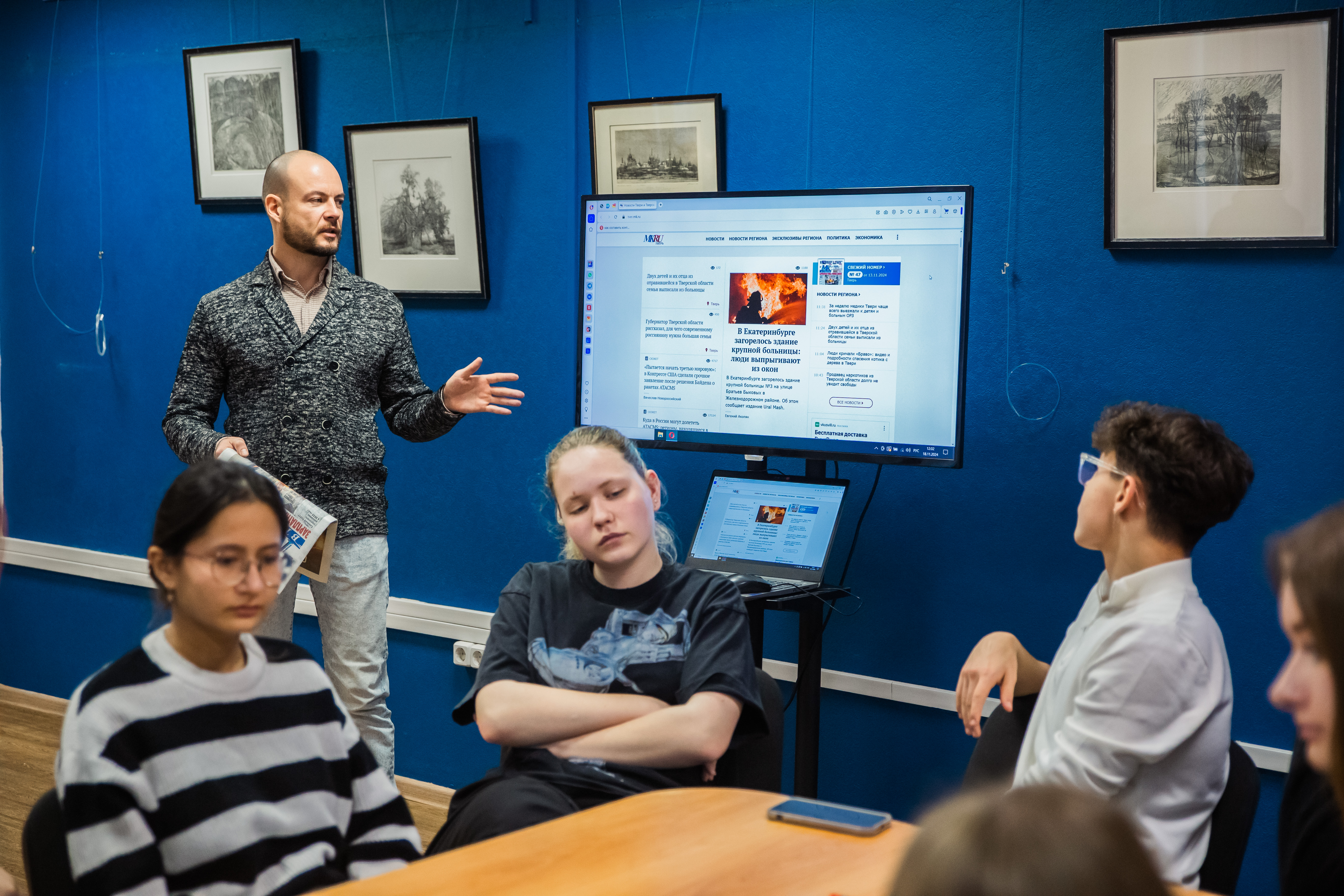 Медиахолдинг РИА «Верхневолжье» вновь провёл профориентационную встречу для тверских школьников