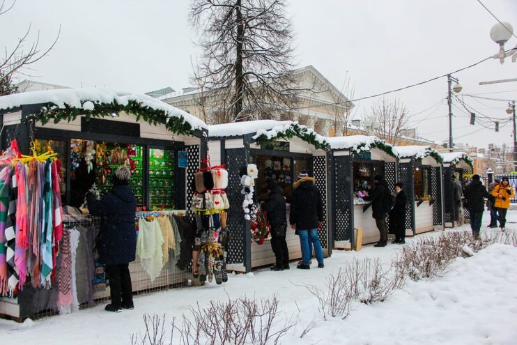 В тверском Городском саду начала работу Рождественская ярмарка
