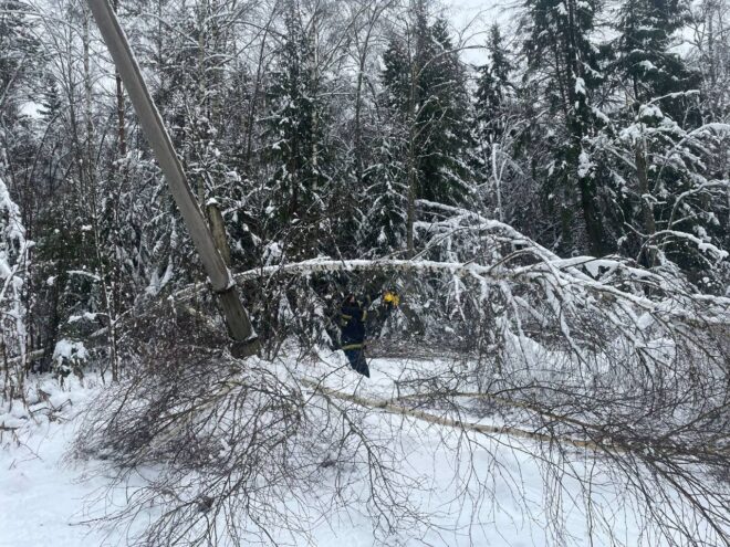 В Тверской области за ночь восстановили электроснабжение больше 8 тысяч потребителей