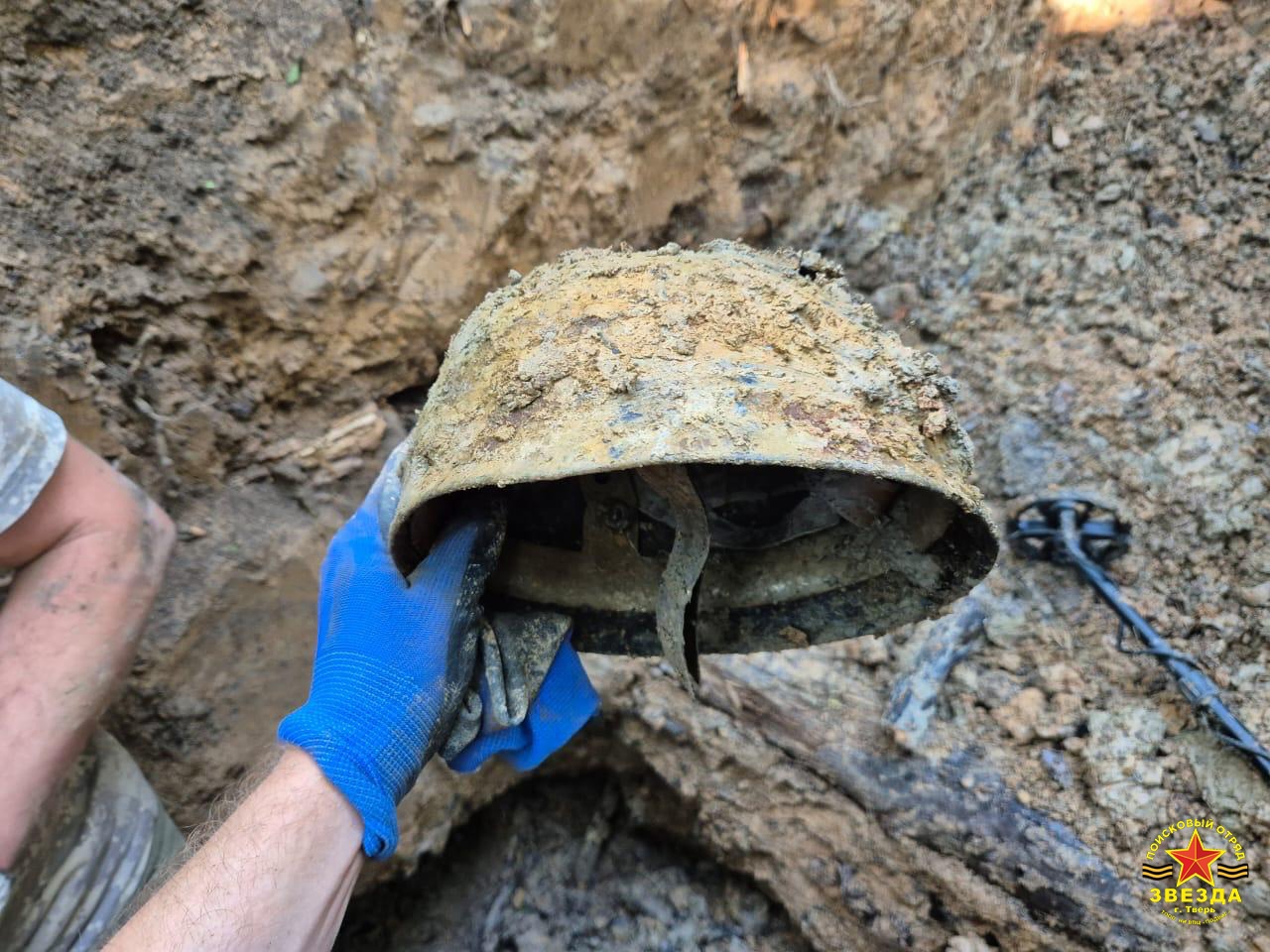 В Тверской области нашли немецкий десантный шлем