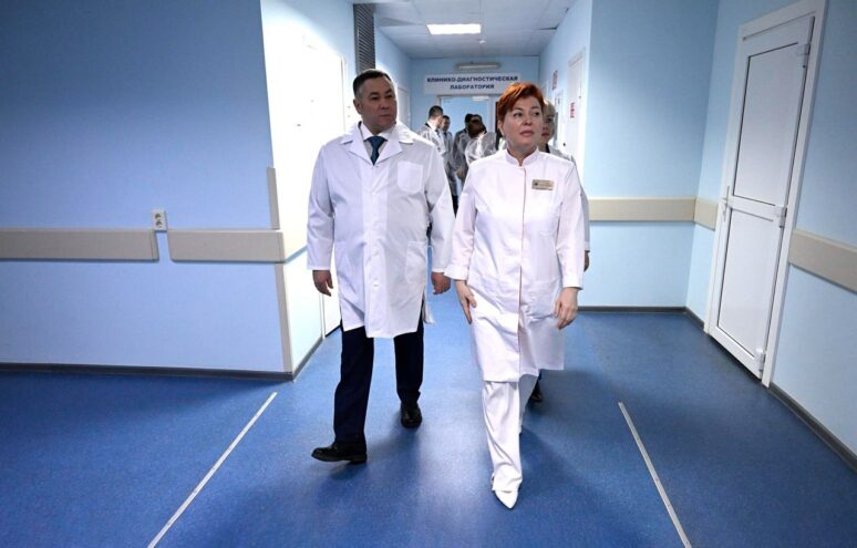 Губернатор Игорь Руденя осмотрел главные учреждения родовспоможения Твери Губернатор Игорь Руденя осмотрел главные учреждения родовспоможения Твери