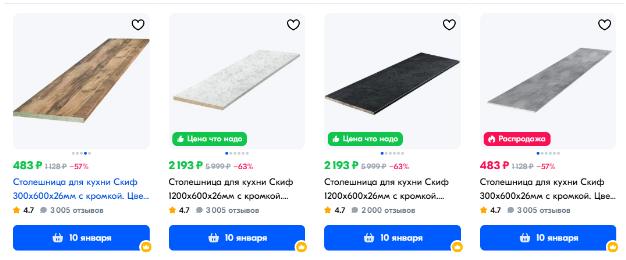 Столешницы «Скиф»: сочетание стиля и практичности