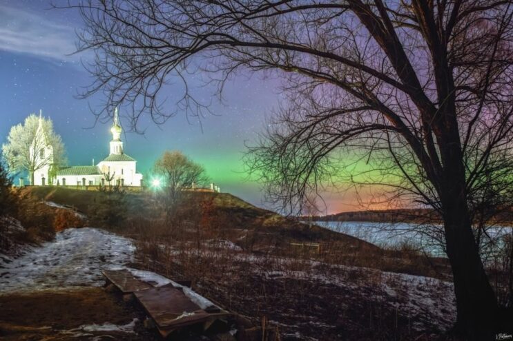 В Тверской области вновь сфотографировали северное сияние сияние