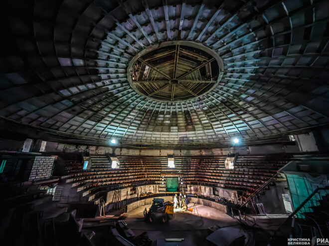 «МК в Твери» показал строящийся цирк изнутри цирк