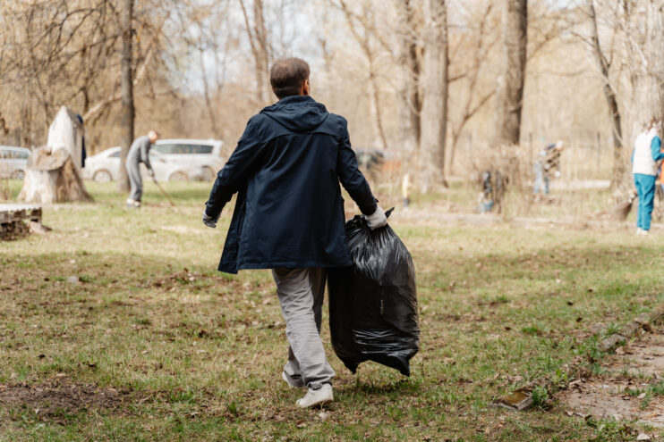 убрать парк