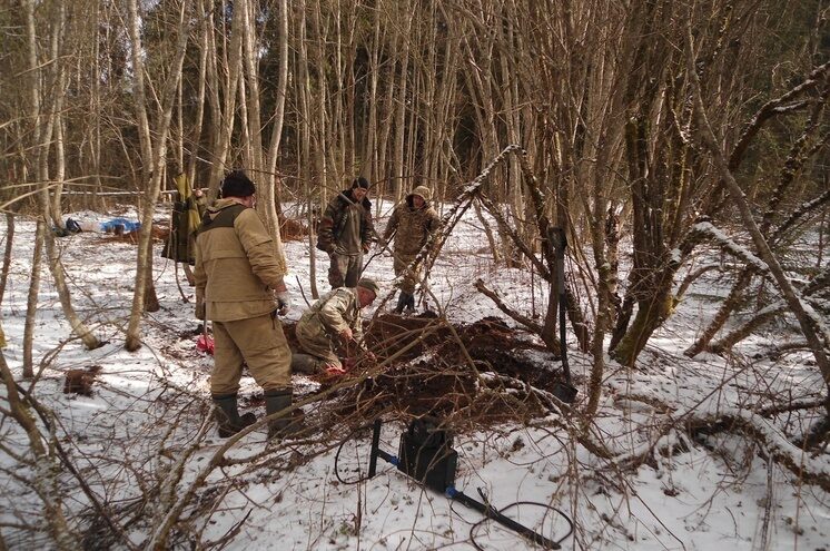 В Тверской области поисковики подняли останки шести неизвестных советских бойцов