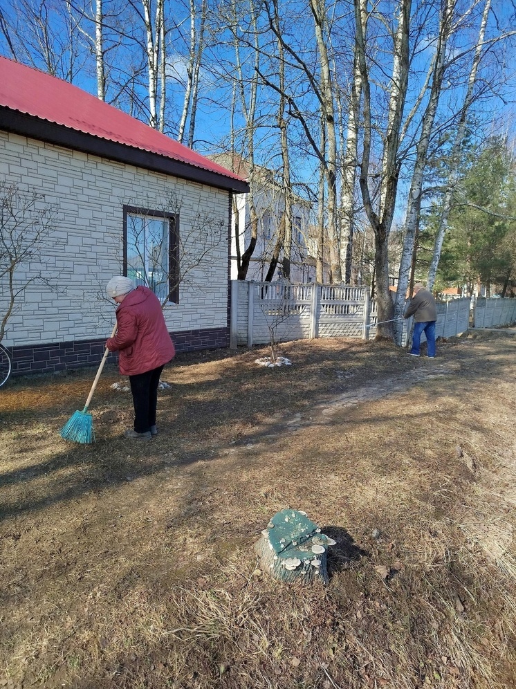 В посёлке Оленино стартовали субботники субботники