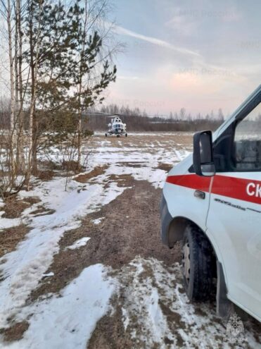 Вертолёт санавиации доставил в Тверь пенсионера
