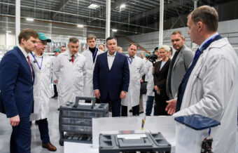 Губернатор Игорь Руденя принял участие в открытии нового цеха на производстве «Аквариус» Игорь Руденя