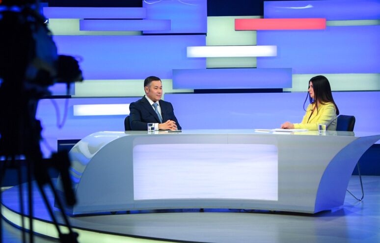 "Транспорт Верхневолжья", обучение участников СВО и 8 марта: О чем говорил в прямом эфире Игорь Руденя Игорь Руденя