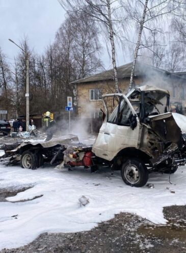 Власти Конаково взяли на контроль взрыв ГАЗели с кислородными баллонами взрыв ГАЗели