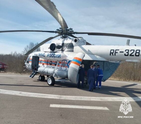 Вертолёт санавиации доставил женщину в Тверь вертолёт