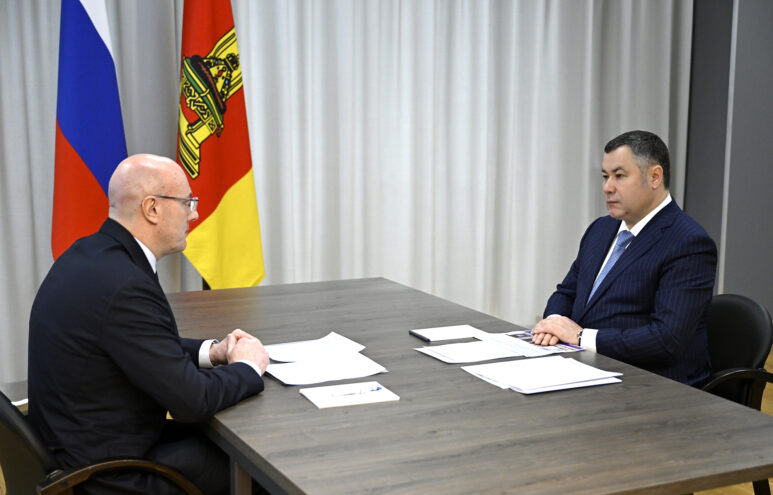 Дмитрий Чернышенко и Игорь Руденя провели двустороннюю встречу