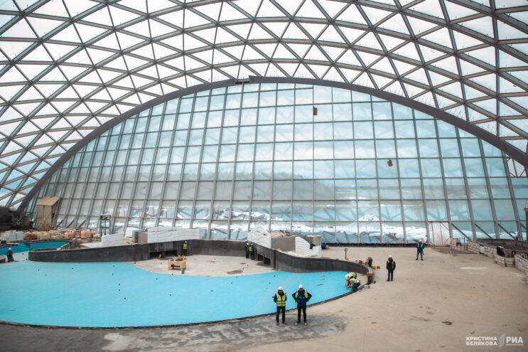 В Тверской области продолжается строительство огромного аквапарка продолжается строительство