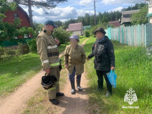 Спасатели Тверской области вывели из леса заблудившуюся женщину Спасатели Тверской области вывели из леса заблудившуюся женщину
