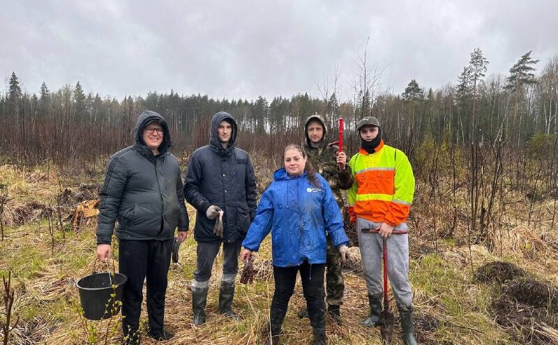 Молодые энергетики тверского филиала «Россети Центр» присоединились к эколого-патриотической акции «Сад памяти»