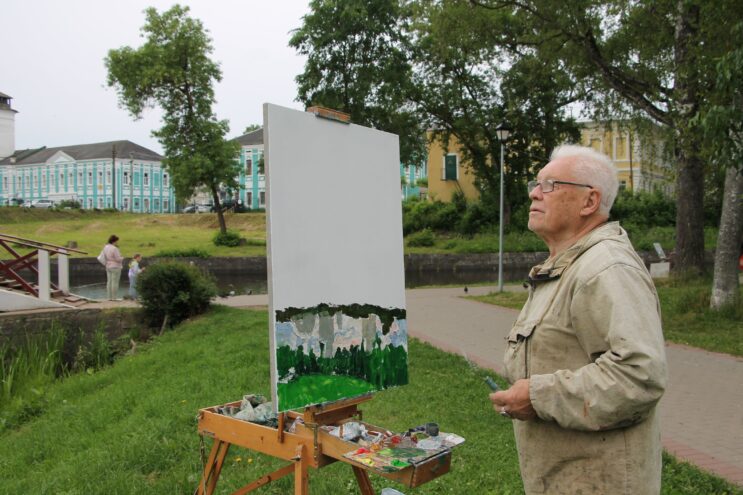 В Тверской области проходит первый пленэр «Венеция Венецианова. Городские пейзажи»