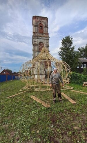 На руинах храма в Тверской области установят купол колокольни