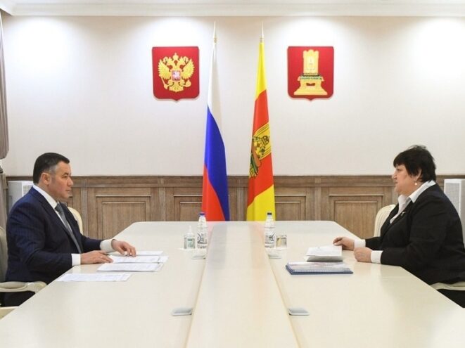 Игорь Руденя провел встречу с главой Лихославльского округа