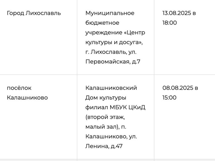 В Лихославле опубликовали график собраний граждан по вопросам ППМИ В Лихославле опубликовали график собраний граждан по вопросам ППМИ
