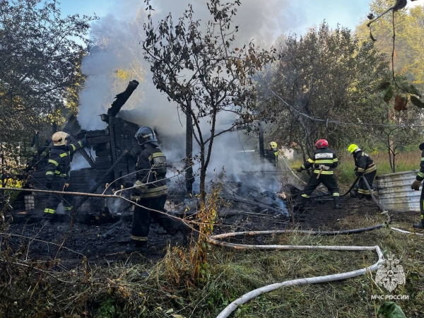 На пожаре в Тверской области пострадал человек